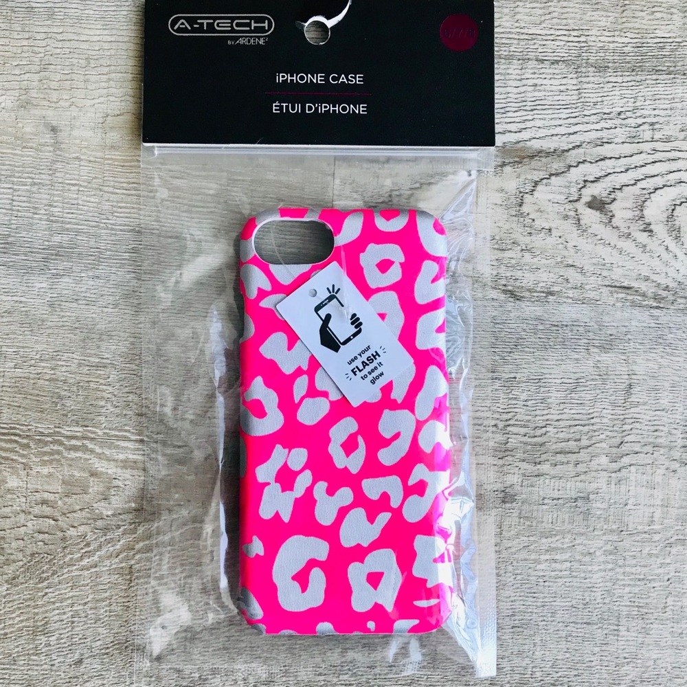 Ardene Glow Flash iPhone 6 7 8 Pink Phone Cover
